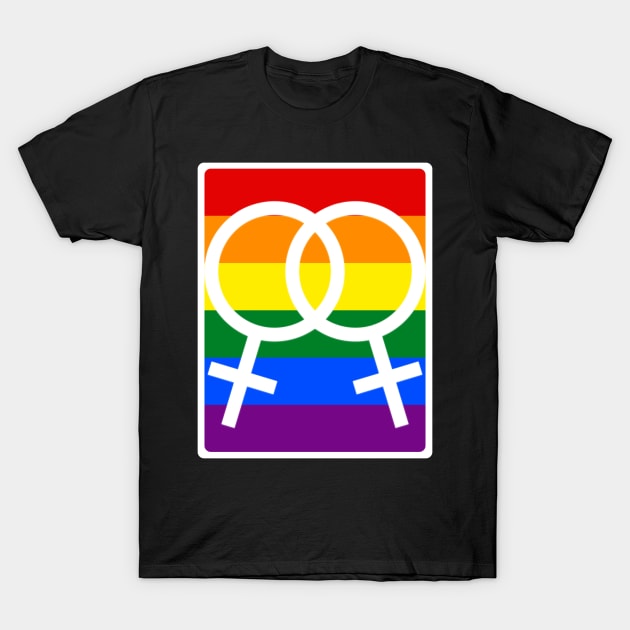 LGBT Gay Pride - Female Symbol T-Shirt by gayprideandpassion